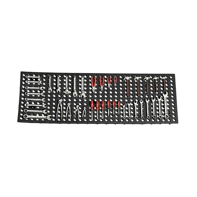 Modelo de panel de tablero perforado de garaje a escala 1/64, miniherramienta ligera para fotografía, creativa y resistente, para reparación de