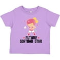 thumbnail image 3 of Inktastic Future Softball Star Girl Girls Toddler T-Shirt, 3 of 5