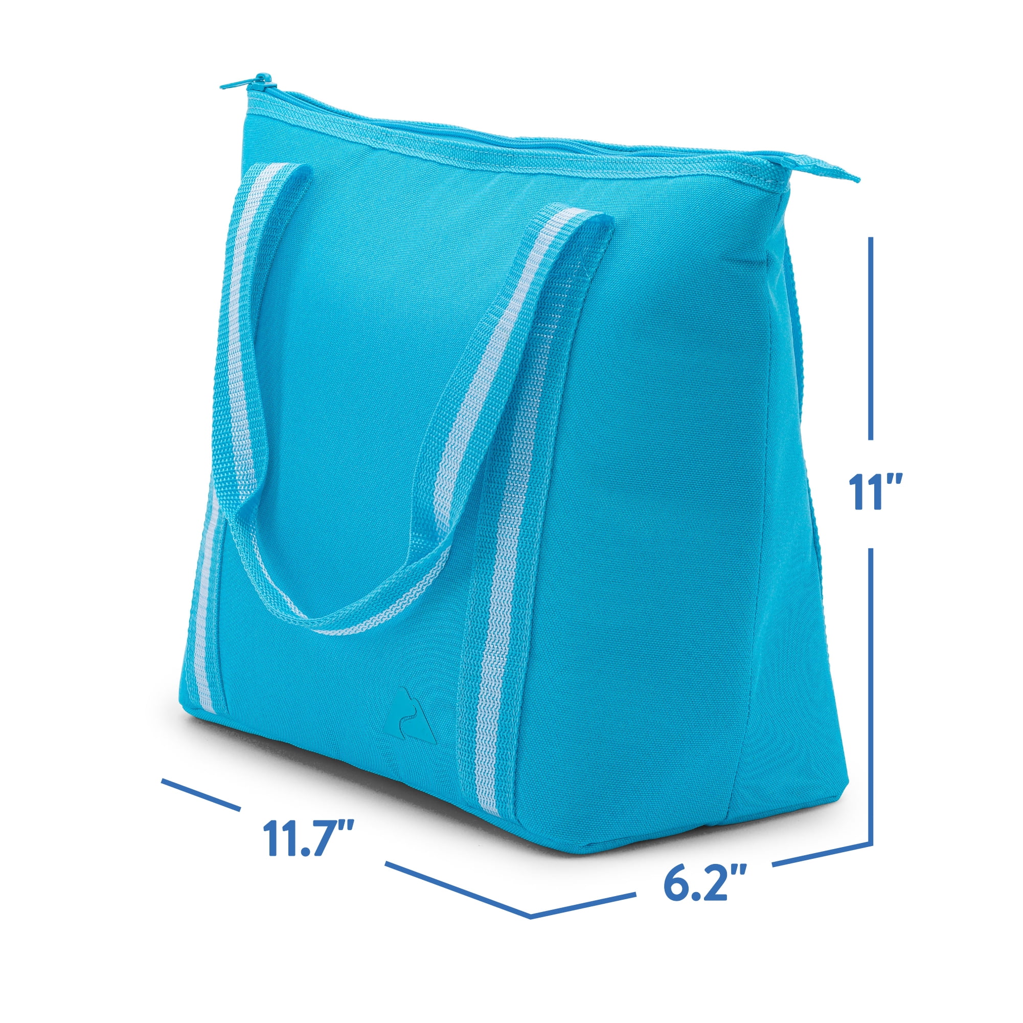 Ozark Trail 12 Can Tote Cooler, Aqua Blue, 10.5 Quart Volume Capacity