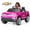 Pink, variant on EVOKEDEN 24V Licensed Chevrolet Silverado Electric Car for Kids, Ride on Toys with Remote Control, LED Lights, Music Player, Seat Belts, Black