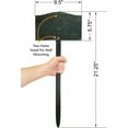 thumbnail image 5 of 5.75 x 9.5 inch “No Trespassing” GardenBoss Statement Plaque with 18 inch Lawn Stake, 375 mil Rustproof Aluminum, Black and Gold, Set of 1, Made in USA, 5 of 5