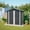Gray, variant on 6x4 FT Outdoor Storage Shed with Floor Frame and Lockable Door, Heavy Duty Garden Sheds with Sloped Roof, Waterproof Metal Shed for Backyard, Patio, Lawn, Utility, Bike Storage, Gray