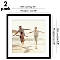thumbnail image 4 of Americanflat 15x15 Picture Frame with Polished Plexiglass with 12x12 Mat 2 Pack Display Photo Galleria - Black, 4 of 8
