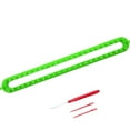 thumbnail image 4 of GUOOL Long Knitting Loom DIY Crochet Weaving Handmade Machine Knitter for Green 18.5inch, 4 of 9