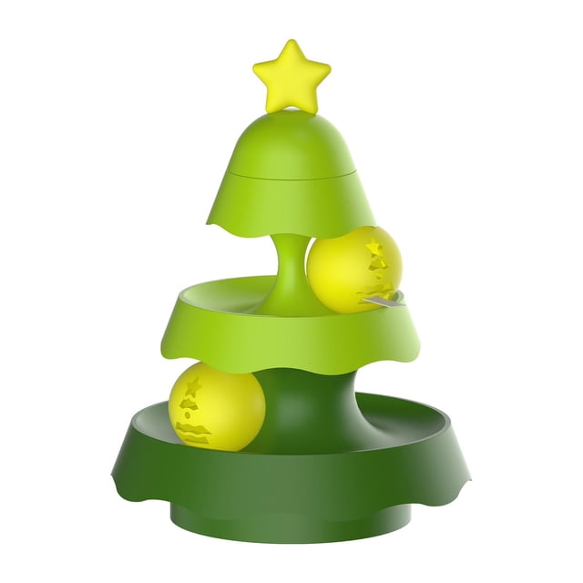 Juguete interactivo con pelota de seguimiento para gatos jinwen LED Verde