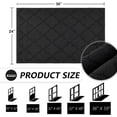 thumbnail image 2 of TIMO Tapis de Porte Intérieur, Tapis de Porte d'Entrée 24"x36 Pouces avec Support en Caoutchouc Antidérapant Absorbant, Résistant à la Saleté, Tapis de Sol Intérieur pour Entrée, Tapis de Porte pour Chien Lavable à Profil Bas, Noir, 2 of 6