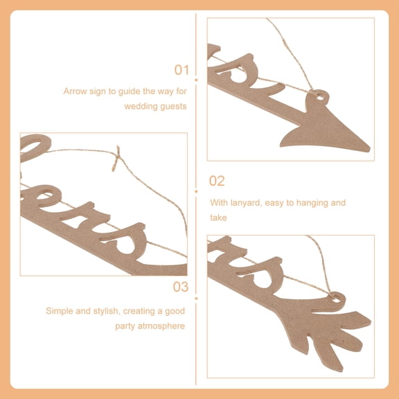 OULII 2Pcs Khaki Wedding Chair Signs His Hers Hanging Decorations for Romantic Wedding