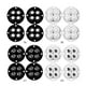thumbnail image 3 of Mini ruedas giratorias con cuentas de acero Sin ruido Ruedas pequeñas autoadhesivas ( ) Negro 4 piezas, 3 of 5