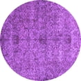 thumbnail image 1 of Ahgly Company Indoor Round Persian Purple Traditional Area Rugs, 8' Round, 1 of 4