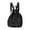 Black, variant on Lightweight Foldable Backpack, Oxford Cloth Solid Bag, Soft Wide Straps Backpack for Outdoor Hiking, Driving, Walking