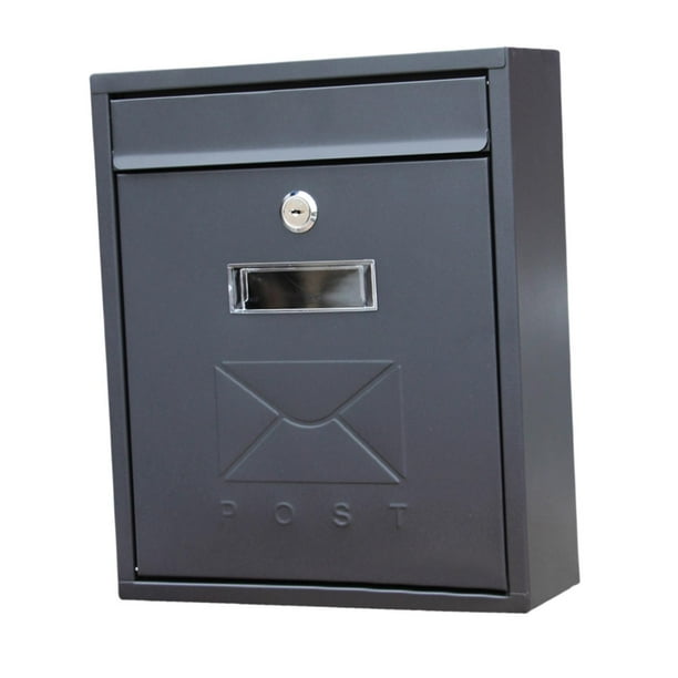Caja de donaciones, buzón de correo, caja de dinero con cerradura para el hogar, oficina, aula, con cerradura de llave, caja de donaciones montada en