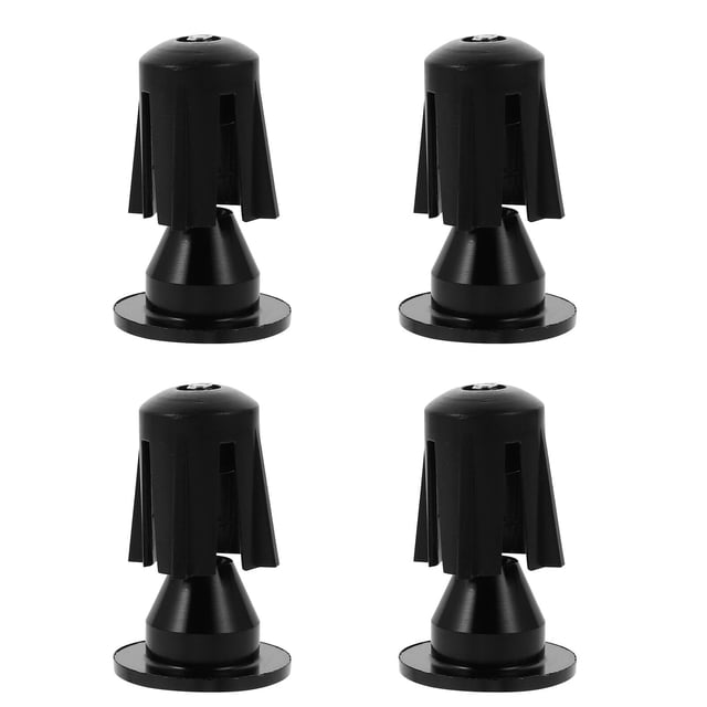 VERDANVERSE 4Ud Tapones Para Manubrio De De Aluminio Negro Para Protección Y