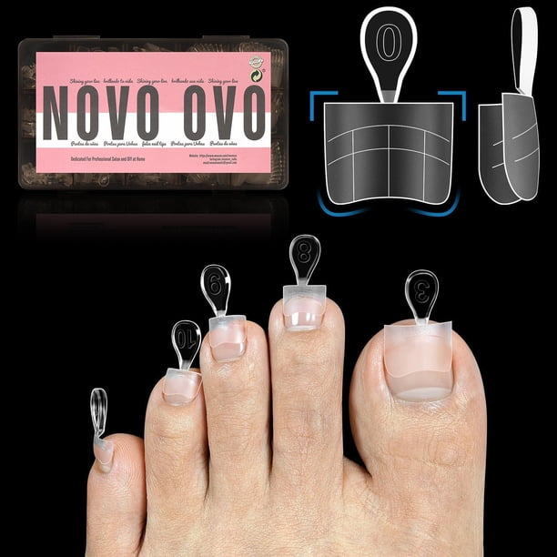 Puntas para uñas postizas NOVO OVO, gel flexible mejorado x240