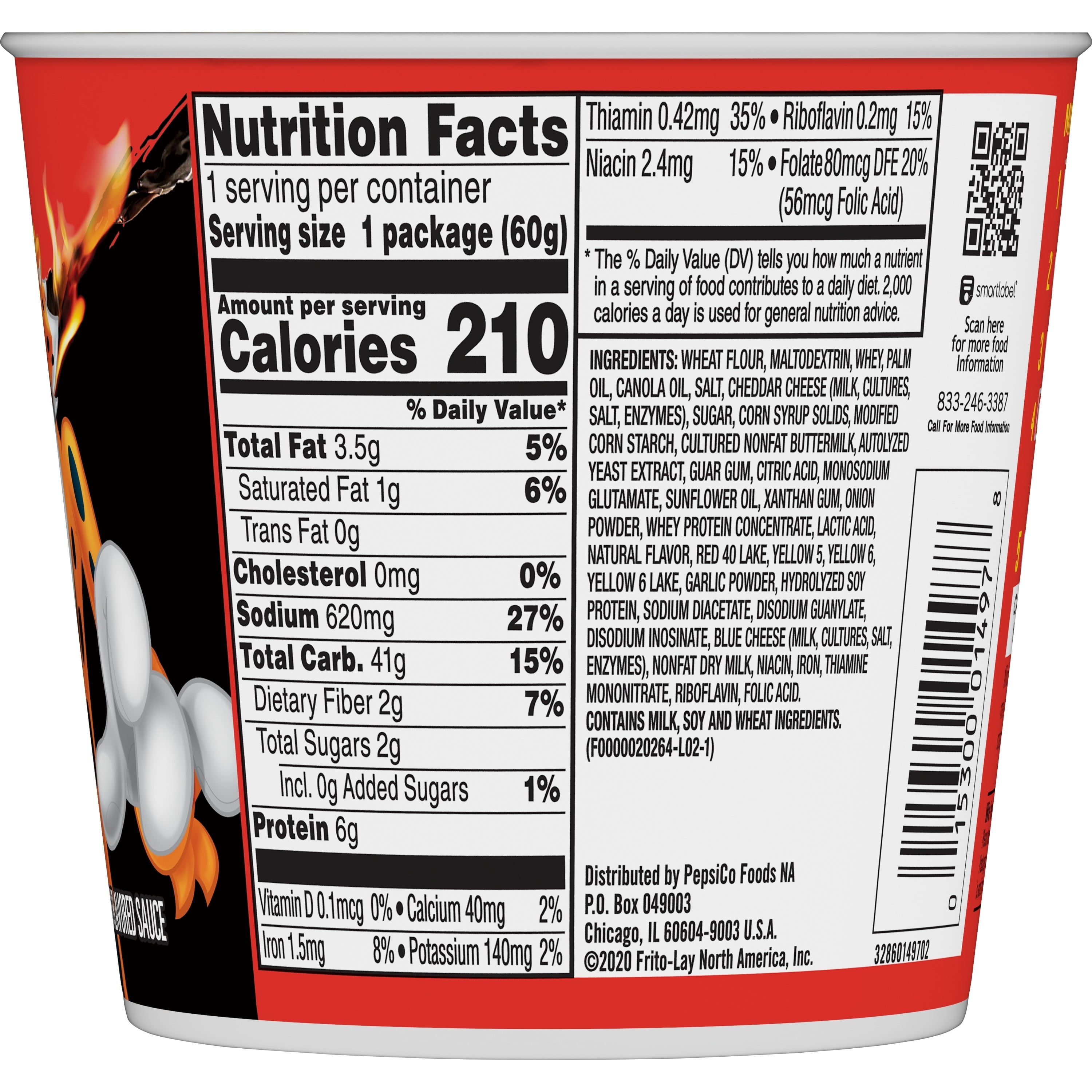 (12 pack) Cheetos Flamin' Hot Mac'N Cheese Pasta with Flavored Sauce, 2.11 oz Cup