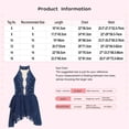 thumbnail image 5 of RUNQHUI Robe de Danse Lyrique pour Filles Enfants Sans Manches Dos Nu avec Strass Bleu Vert 8, 5 of 5