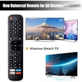 thumbnail image 4 of HAHDAXIA New Universal Remote Control ERF2G60H for All Hisense TV Remote, Replacement Control EN2A27 for Hisense Smart TV Remote, with Netflix, Prime Video, YouTube, Google Play Buttons, 4 of 6