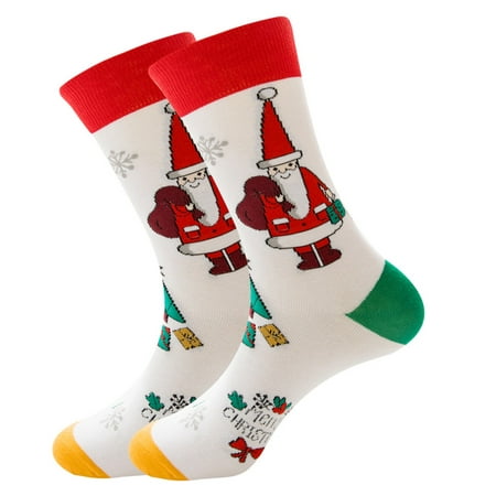 

KEVCHE Unisex Christmas Vintage Cashmere FashionLong Sock Comfortable Socks E