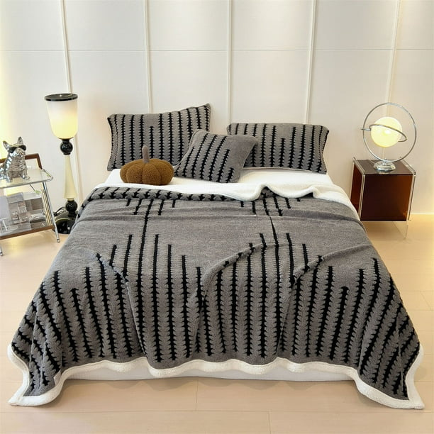 Manta de forro polar suave | Manta mullida para sofá y cama | Manta cálida y acogedora para adultos | Manta grande de 200x150 cm para el hogar, la oficina y los viajes