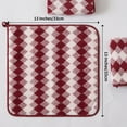 thumbnail image 5 of Smuge 12 Pack Washcloths, 13"x13" Quick Dry Hand Face Towels Cloth Soft Microfiber Drying Kitchen Dish Towels (Wine), 5 of 7