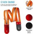 thumbnail image 3 of Correa para guitarra, Strap guitarra acústica, bajo eléctrico, guitarra eléctrica Kidam Neón anaranjado, 3 of 3