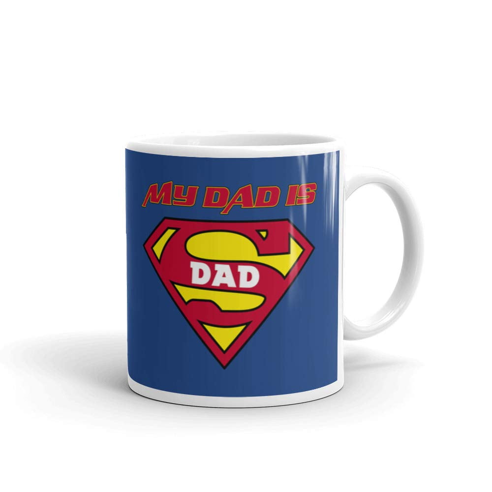 For My Dad Mug Gift For Birthday From Daughter Super Hero Father Free Shipping 