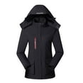 thumbnail image 5 of Women Solid Color Coat Warm Winter Overcoat Fluffy Jacket Long Sleeve Cardigan Button Down Overcoat Windproof Outer Coat, 5 of 5
