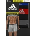 thumbnail image 2 of Adidas Men's Performance Boxer Brief Underwear (3-Pack) - Black/Royal/Red, 2 of 2