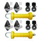 thumbnail image 5 of 2 Piezas Manija de Cerca Eléctrica Juego de Puerta Aisladores Anclas Accesorios para Ganadería Funcional Resorte Interno Material Duradero Adecuado para Instalaciones en Jardín Rancho, 5 of 9