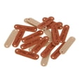 thumbnail image 1 of veasfak 20pcs Synthetic PU Leather Tag DIY Handmade Sew on Labels Brown, 1 of 9