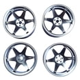 thumbnail image 1 of 4 Pieces RC Wheel Rims, Accessory Upgrade Parts, Aluminum Alloy Wheel Hub Rims Tires for RC Car Model at The titanium, 1 of 7