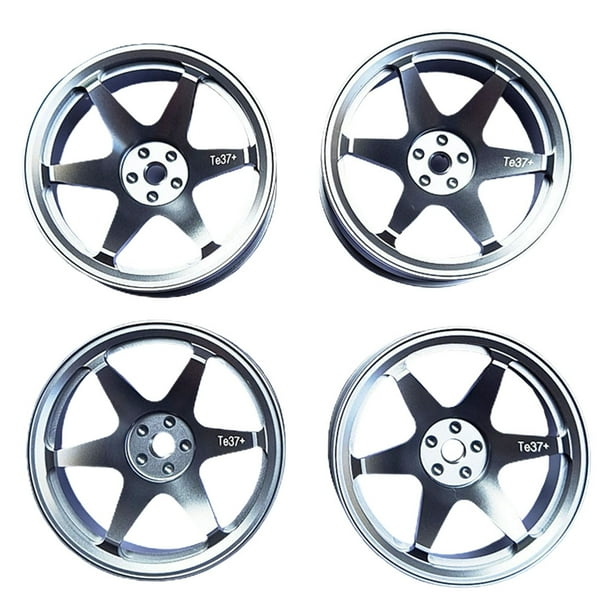 4 piezas de llantas RC, accesorios, repuestos, llantas de aleación de aluminio, neumáticos titanio