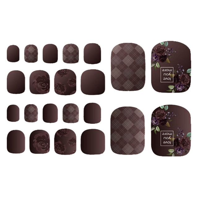 EGNMCR Nail Stickers New Foot Stickers Summer Cool Fashion Stickers Hawaiian Pattern Nail Stickers Nail paste
