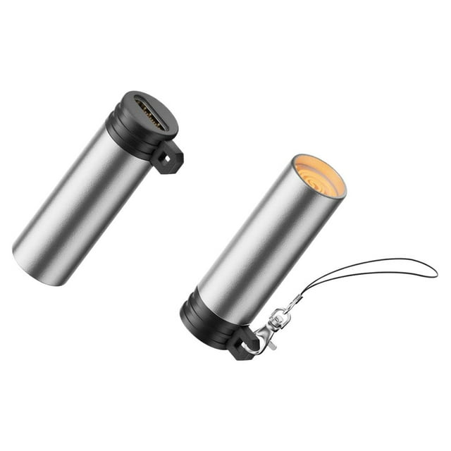 Portable Type-C USB Rechargeable Flameless Cigarette Lighter for Mobile Phones, Blow-Activated Tungsten Coil Electric Igniter, Windproof USB-C Power
