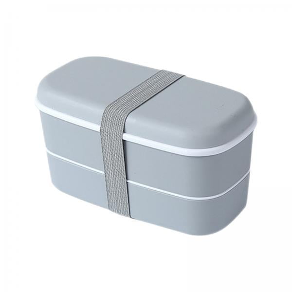 5x Fiambrera de japonés, apta para lavavajillas con palillos, caja Bento portátil de doble capa para camping, oficina, hogar, , regalos 5 piezas