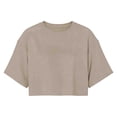 thumbnail image 5 of WDDDD Summer Cropped T Shirt Short Loose Fit Round Neck Casual Sporty Tee Top Light Gray XXL, 5 of 6