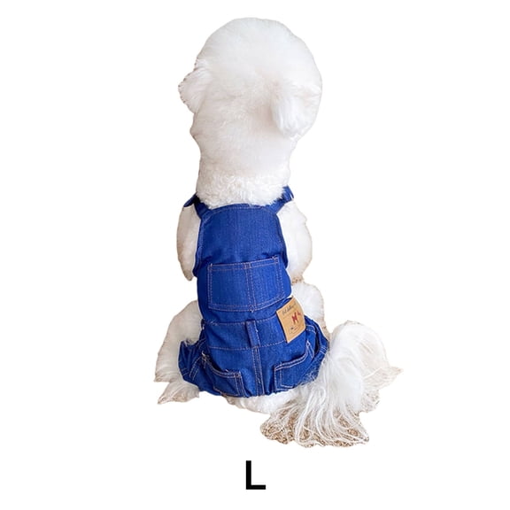 GASTROPOD Dog Clothes,Practical Design Dog Jacket,Suspender Pants Dog Accessories,Blue,L