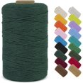 thumbnail image 1 of shiyou-Macrame Cord 1mm x 426 Yard Natural Cotton String Twine Macrame Rope Yarn, Colored String Craft Cord for DIY Jewelry Making Wall Hanging Gift Wrapping Decoration (Dark Green), 1 of 4