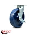 thumbnail image 2 of 8 Inch Solid Polyurethane Swivel Caster with Ball Bearing and Brake SCC, 2 of 2