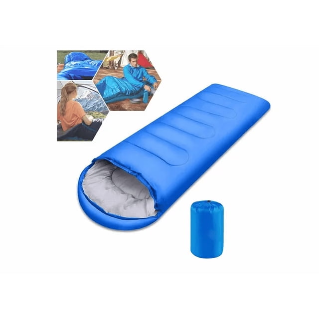 Saco De Dormir Xtellar Portátil Cosas Acampar Camping Peso Total 1kg azul