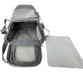 thumbnail image 6 of Pet Travel Carrier Soft Sided Portable Pet Bag for Cat Dog with 5 Door 3 Pockets Detachable Cushion Airline Approved Pet Carrier Gray, 6 of 8