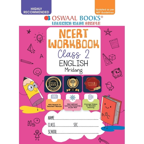 Oswaal NCERT Workbook Class 2 English Mridang (For Latest Exam), (Paperback)