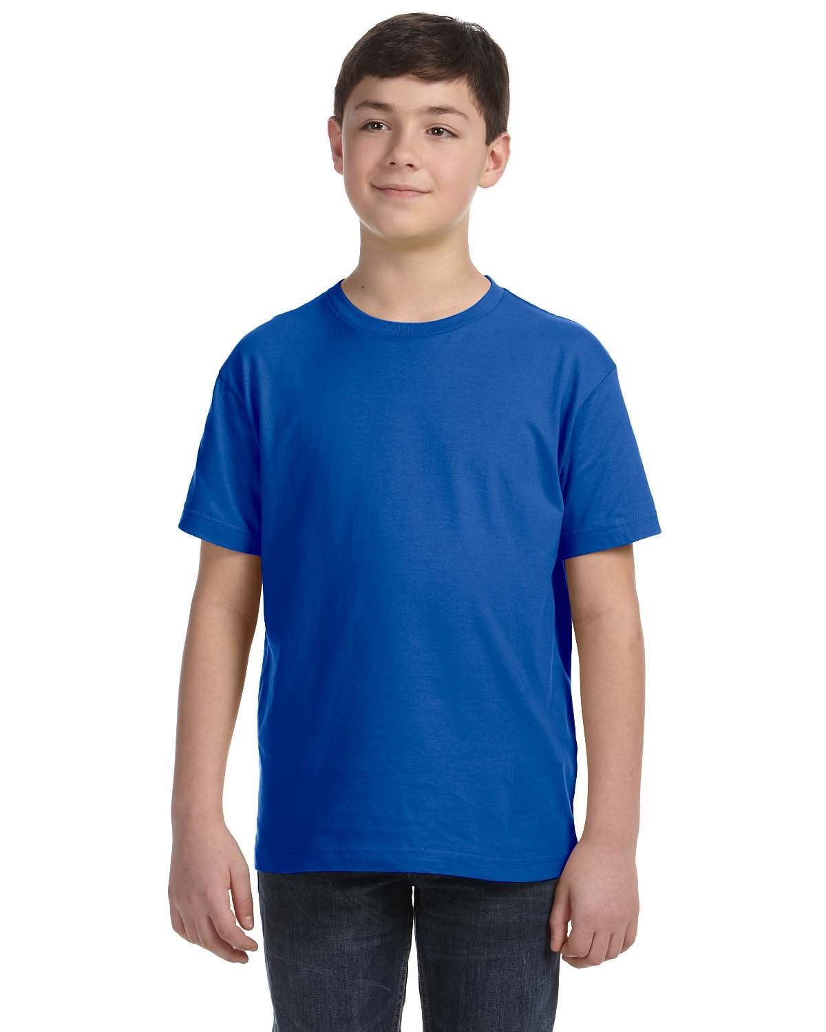 Aquaguard Boys 3-Pack T-Shirt Crew Neck Short Sleeve 100% Cotton Tee, Size: 4-14 - Large - Royal