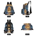 thumbnail image 2 of Casual Light Moon over Ocean Backpack for School,College and Travel, Water Resistant Bookbag,, 2 of 7