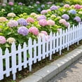 thumbnail image 4 of Valla de jardín, borde de estacas para céspedes, parterres de flores, vallas decorativas de plástico para jardinería exterior en paquetes de 2, instalación modular sencilla, 4 of 6