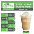 thumbnail image 4 of [200 Count] 24 oz Clear Plastic Disposable Pet Cups | Crystal Clear PET Cup | Cold Smoothie | Iced Coffee Go Cups | Ideal for Coffee, Parfait, Juice, Soda, Cocktail, Party Cups (24OZ, 200 Count), 4 of 7