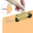 thumbnail image 4 of Plastic Clipboard Acrylic Hanging Clip Board with Gold Low Profile Office School Supplies 12.5x9 Pale Orange, 4 of 9