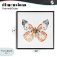 thumbnail image 4 of Stupell Industries Warm Watercolor Butterfly Black Framed Giclee Art, design by Kim Allen, 4 of 9