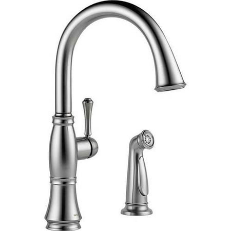 Delta Cidy Single Handle Kitchen Faucet With Spray Arctic Delta Cidy Single Handle Kitchen Faucet With Spray Arctic Stainless