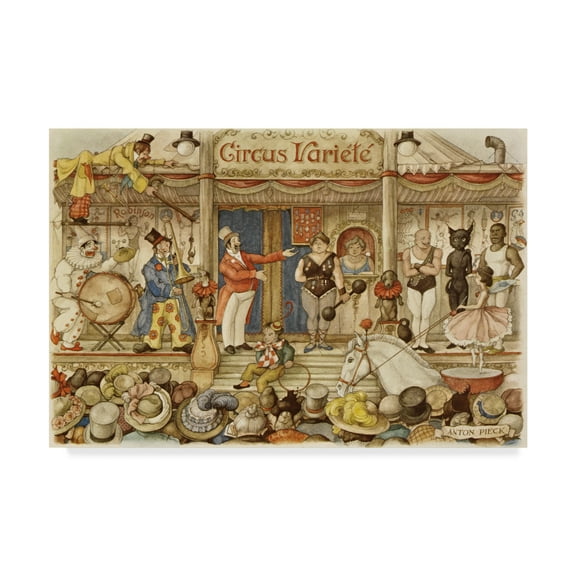 Trademark Fine Art 'Circus Forefront' Canvas Art by Anton Pieck