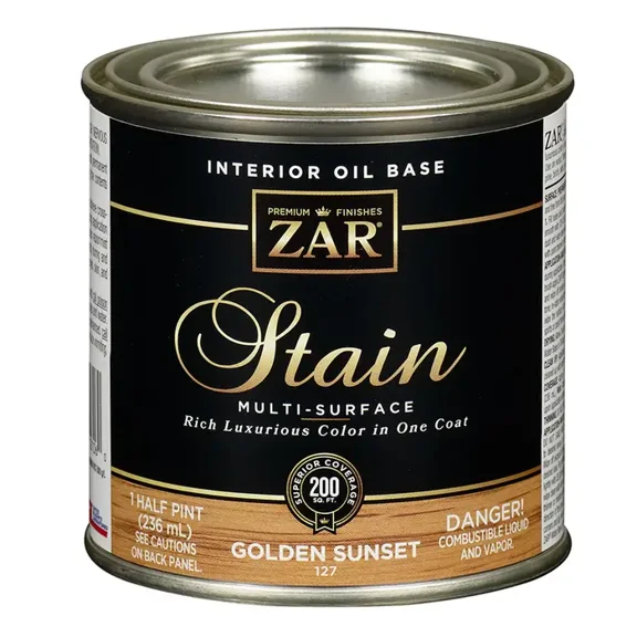 1/2 pt UGL 12706 Golden Sunset Zar Interior Oil-Based Wood Stain